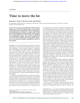 Time to Move the Fat