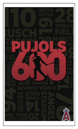 ALBERT PUJOLS CAREER HOME RUN REVIEW Albert Pujols Has Joined an Elite Group As He Became the 9 Th Player in Major League Baseball History to Hit 600 Home Runs