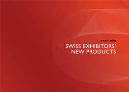 Swiss Exhibitors' NEW Products