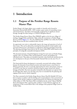 Perisher Range Resorts Master Plan