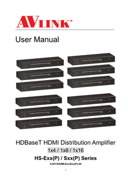 Avlink HDMI to Hdbaset Splitter Power Over Hdbaset 4 Port