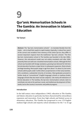 Qur'anic Memorisation Schools in the Gambia