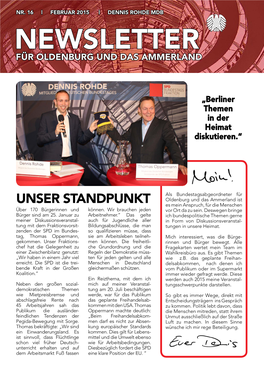 Newsletter Für Oldenburg Und Das Ammerland