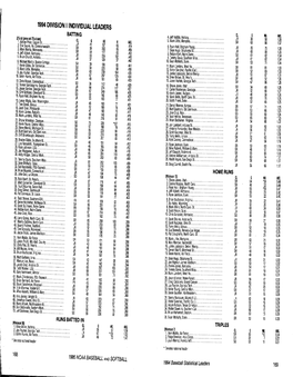 1994 Baseball DI Stats.Pdf