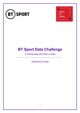 BT Sport Data Challenge in Partnership with Girls in Data