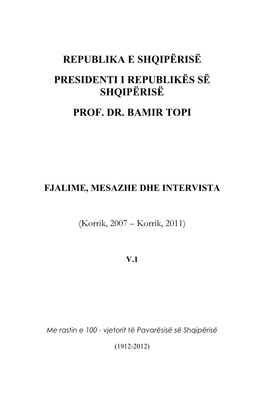 Prof. Dr. Bamir Topi