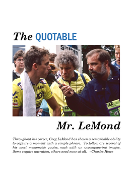 Quotable Lemond