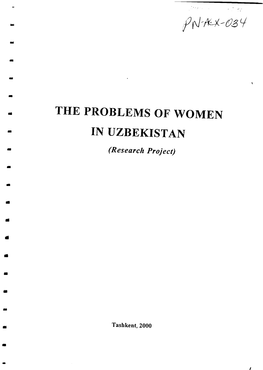 The Problems of Women in Uzbekistan