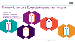 IBM Linuxone and Linux on Z Systems SOA