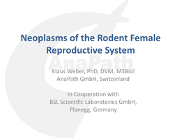 Neoplasms of the Rodent Female Reproductive System