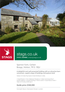 Sparnon Farm, Carleen Breage, Helston, TR13 9QU