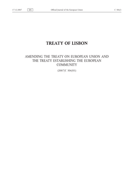 Treaty of Lisbon