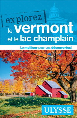 Explorez Le Vermont Et Le Lac Champlain (Explorez) Comprend Un Index