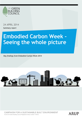 Embodied Carbon Week – Seeing the Whole Picture