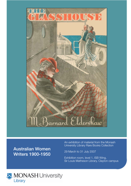 Australian Women Writers 1900-1950
