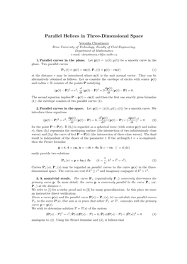 Parallel Helices in Three-Dimensional Space