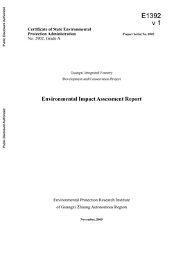 Environmental Impact Assessment Report