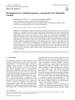 A Perspective for Mitsunobu Reaction