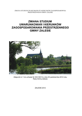 ZAŁĄCZNIK 1 Tekst Studium Gminy Zalesie