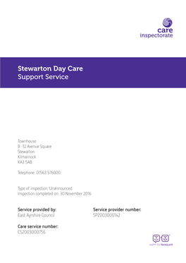 Stewarton Day Care Support Service