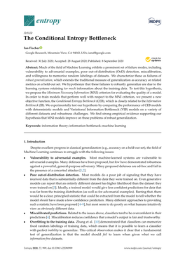 The Conditional Entropy Bottleneck