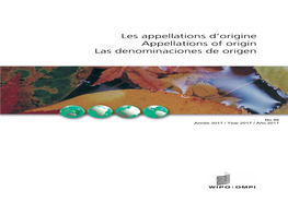 Les Appellations D'origine Appellations of Origin Las Denominaciones De Origen