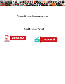 Fishing License Chincoteague Va