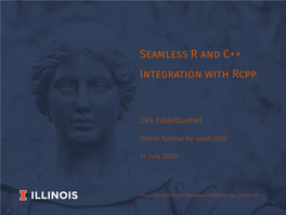 Seamless R and C++ Integration with Rcpp