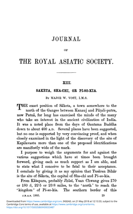 The Royal Asiatic Society