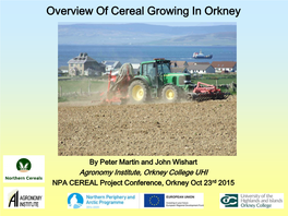 Cereal Cultivation-Orkney-Presentation