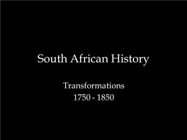 South African History