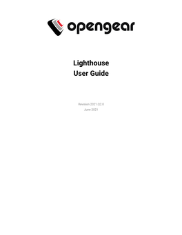 Lighthouse User Guide