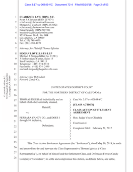 Settlement Agreement