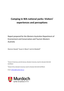 DEC the Camping Experience in Western Australian National Parks