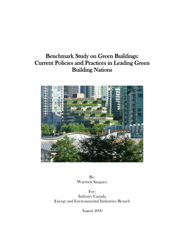 Current Policies and Practices in Leading Green Building Nations