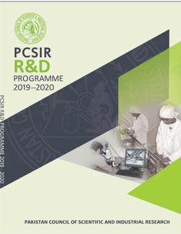 PCSIR R&D Programme 2019-20