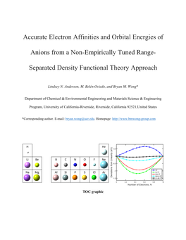 Accurate Electron Affinities and Orbital Energies of Anions from a Non