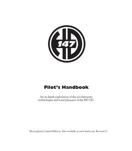 HD 147 Pilot's Handbook