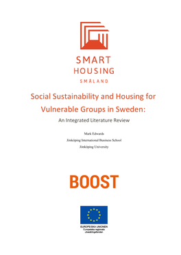 Social Sustainability and Housing for Vulnerable Groups in Sweden: an Integrated Literature Review