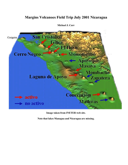 Margins Volcanoes Field Trip July 2001 Nicaragua