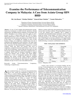 A Case from Axiata Group SDN BHD