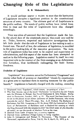 Changing Role of the Legislature.PDF