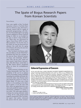 The Spate of Bogus Research Papers from Korean Scientists