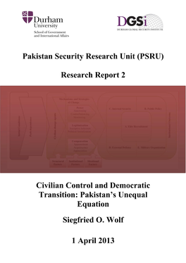 (PSRU) Research Report 2 Civilian Control and Democratic Transition