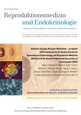 Selective Estrogen Receptor Modulators Œ an Update