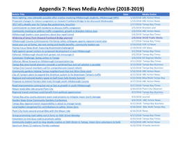 Appendix 7: News Media Archive (2018-2019)