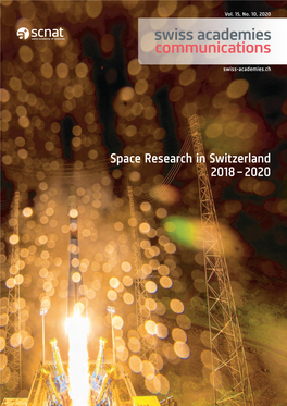 Space Research in Switzerland 2018 – 2020 IMPRESSUM