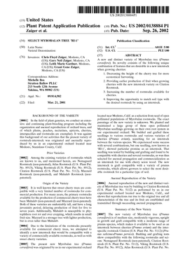 Plant Patent Application Publication (43) Pub. Date: Sep. 26, 2002