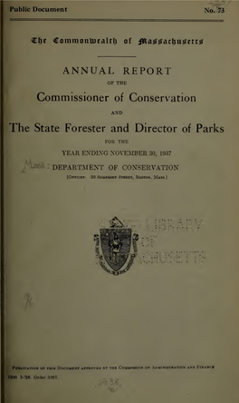 Annual Report of the Commissioner of Conservation and State Forester