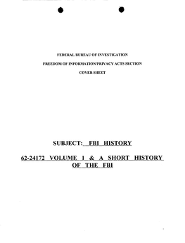 62-24172 Volume 1 & a Short History